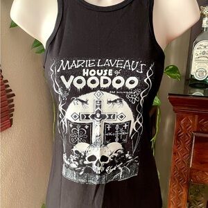 Marie Laveau’s House of Voodoo New Orleans Black Tank Top Small